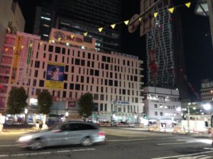 夜の渋谷東急